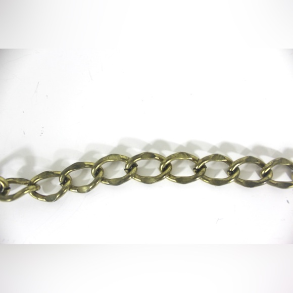 Chunky Gold Metal Chain Belt Solid Brass Eighties - Picture 7 of 8